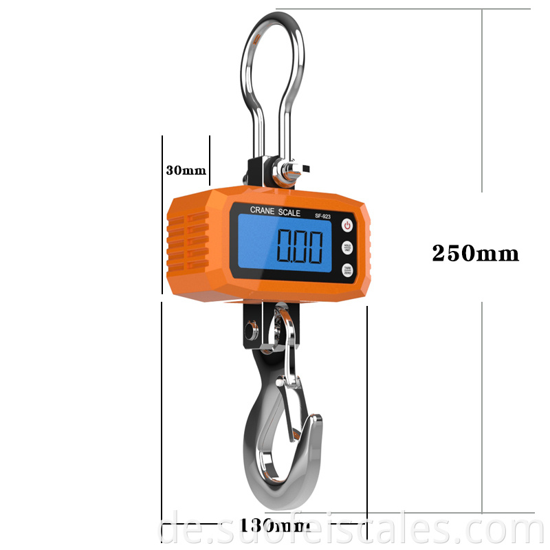 SF-923 Hochleistungswaage-Skala für das Overhead Crane-Maßstabmodell Kalibrieren Sie Kran digitaler Hangskala kalibrieren